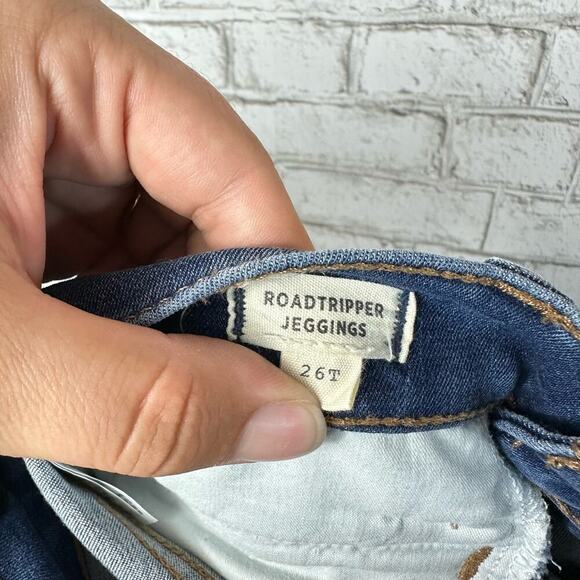 Madewell Jeans Roadtripper Jeggings Skinny High Rise Zip Pocket Denim Blue 26 T - Picture 4 of 11